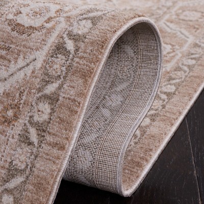 Ivory Synthetic Hand-knotted Rectangular 8' x 10' Area Rug