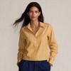 Lands' End Women's No Iron Boxy Cropped Shirt - 4 of 4