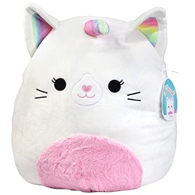 Squishmallow Large 16" Carlita the Caticorn - Official Kellytoy Plush - Soft and Squishy Caticorn Stuffed Animal Toy - Great Gift for Kids