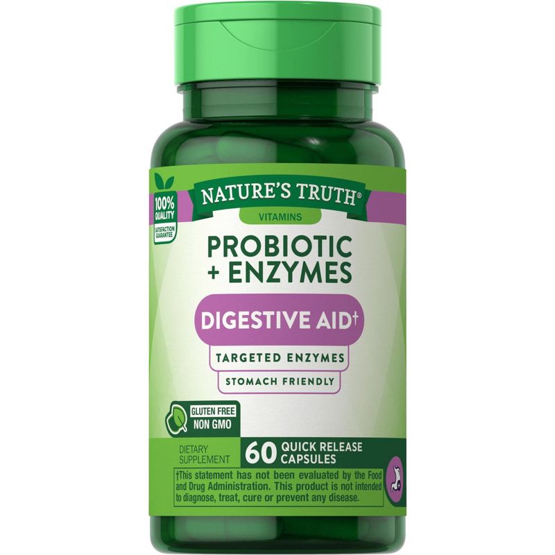 Nature's Truth Probiotics with Enzymes | 60 Capsules, 5 of 6