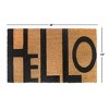 RugSmith Black Machine Tufted HeLLo  Doormat - 2 of 4