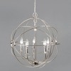 Yosemite Home Decor SCFP2005-5-SN 5 Lights Mini Chandelier, Nickel Plated Finish - 2 of 4