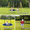 Whisen Outdoor 2-Seat Swing Set with Safety Belt, 440lb Capacity, Easy Assembly, Gift for Kids - Multicolor - 3 of 4