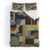 Deny Designs Gigi Rosado Geometric Collage Forest Duvet Cover Bedding Set - 4 of 4