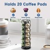 Coffee Pod Holder for Nespresso Vertuoline Stand Rack Holds Vertuo line Organizer Carousel - 3 of 4