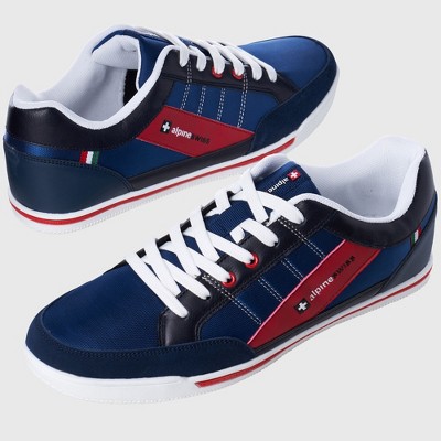 Мужские Alpine Swiss Stefan Retro Sneakers For Men Stylish Low-Top Shoes with Suede Trim Perfect For Casual Footwear Fashion Sneakers Mens Tennis Shoes — фото 2