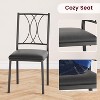 Garvee Dining Table Sets,4 Chairs Kitchen Table Sets 4 Chairs,Rectangular Dining Table Sets,Apartment Kitchen Table Sets Small Space Dining Room - 2 of 4