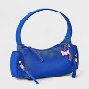 Girls' Quilted Cargo with Pockets Shoulder Bag - art class™ Blue - 2 of 4