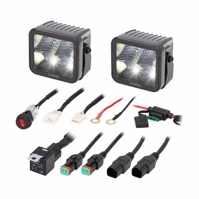Heise LED Lighting Systems® Blackout Series 3-In. 4-LED Flood Cubes, 2 Count