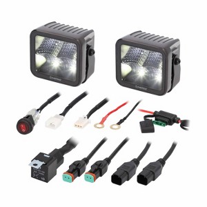 Heise LED Lighting Systems® Blackout Series 3-In. 4-LED Flood Cubes, 2 Count - 1 of 4