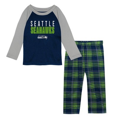 Nfl Seattle Seahawks Youth Pajama Set - S : Target