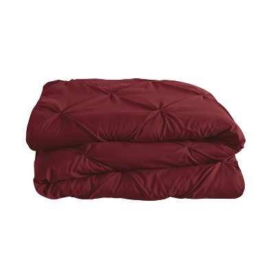 Queen Carmen Comforter Set Burgundy - VCNY