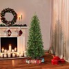 6ft Puleo Pre-Lit Carson Pine Artificial Christmas Tree Clear Lights - 2 of 3