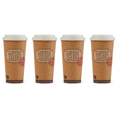 Life Story Corky Cup 16 oz. Brown ABS Plastic Reusable Insulated Travel Mug  (Set of 8) 8 x MHCC - The Home Depot