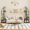 Acekool 2-Pack 6-Tier Moon-Shaped Plant Stand with Detachable Wheels, Tall Metal Indoor Outdoor Plant Shelf with Drawers for Home Patio Balcony Garden - 3 of 4
