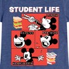 Girls' - Disney - Mickey Mouse Student Life Fitted Short Sleeve Graphic T-Shirt - 2 of 4