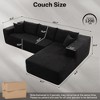 HOMLUX L Shape Modular Sectional Sofa Couch, Deep Seat Modern Minimalist Couches for Living Room - 3 of 4