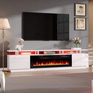 2 Tier Fireplace TV Stand - 1 of 4