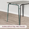 3-Piece Square Dining Table Set for 2, Space Saving Kitchen Dinette w/Steel Frame - Small Space Set for Apartments - 4 of 4