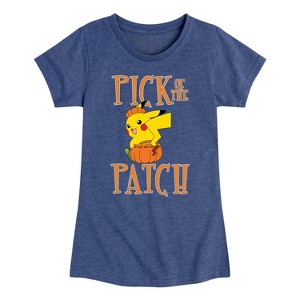 Girls' - Pokémon - Pick of the Patch Fitted Short Sleeve Graphic T-Shirt - 1 of 4