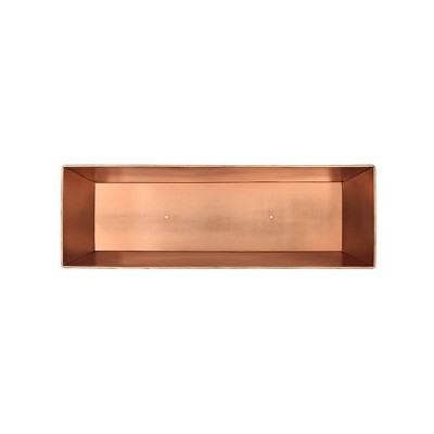 Medium Copper Plated Galvanized Steel Rectangular Planter Box