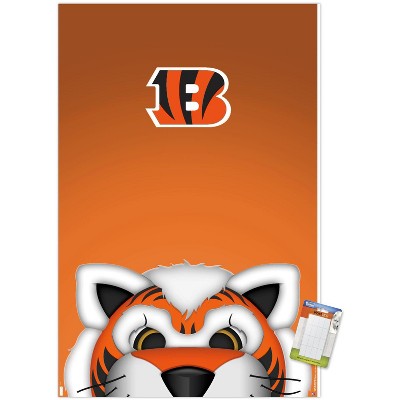 Trends International NFL Cincinnati Bengals - Joe Burrow Pose 20 Unframed  Wall Poster Print White Mounts Bundle 22.375 x 34