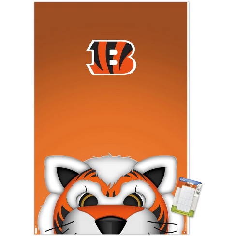 Trends International Nfl Cincinnati Bengals - Helmet 16 Unframed Wall  Poster Print White Mounts Bundle 22.375 X 34 : Target