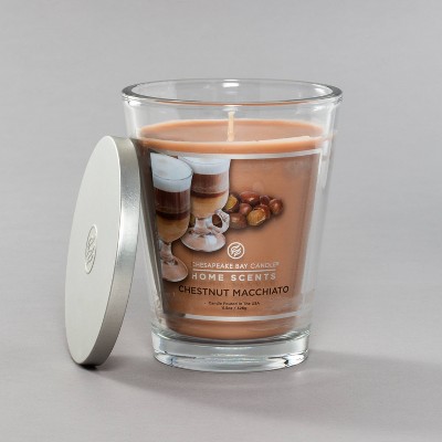 11.5oz Glass Jar Chestnut Macchiato Candle - Home Scents