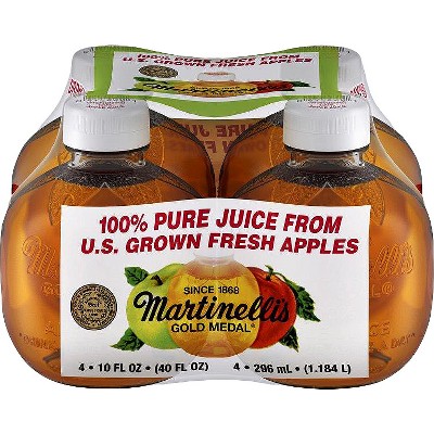 Martinelli's Apple Juice - 4pk/10 fl oz Bottles