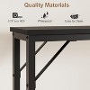 5.9" Narrow Console Table with Outlets, Slim Sofa Table for Living Room, Skinny Behind Couch Table, Industrial Hallway Table for Entryway - 3 of 4
