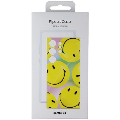 Samsung Official Smiley Flipsuit Case for Galaxy S24 Ultra - Yellow