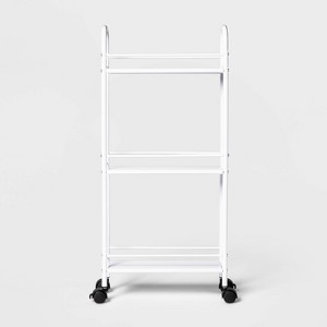 Narrow Storage Cart White - Room Essentials™ - 1 of 4