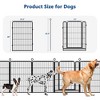 TROPOW Dog Playpen for Indoor & Outdoor Use, 48 inch 8 Panels Outdoor Pet Play Pen, Dog Exercise Play Pen for Large/Medium/Small Dogs - 3 of 4