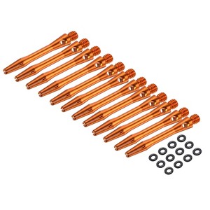 Unique Bargains 2BA Thread Aluminum Dart Shafts with Rubber Rings for Steel Tip 12 Pcs - 1 of 4