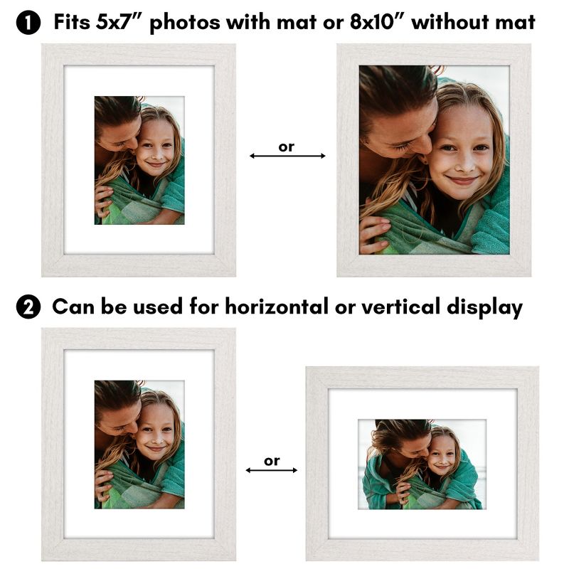 Americanflat Wide Molding Picture Frame with Mat, 4 of 9