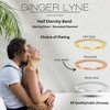 Thin Wedding Band for Women Sterling Silver CZ Anniversary Half Eternity Band Stackable by Ginger Lyne - 4 of 4
