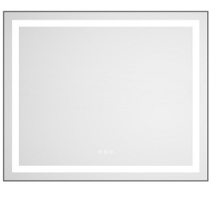 Ridstar 36 in. W x 30 in. H Gray Rectangular Bathroom Mirror with LED Lights - 1 of 4