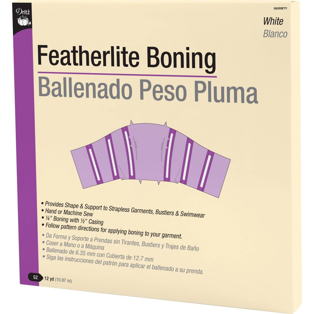 Dritz 12-Yards Featherlite Boning White
