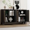 TIRAMISUBEST Wood Buffet with Gold Handles - Adjustable Shelf Sideboard - 2 of 4
