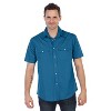 Gioberti Men's Casual Western Solid Short Sleeve Shirt With Pearl Snaps - 2 of 4