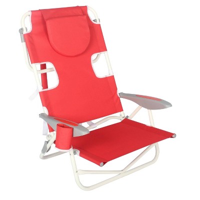 Back Beach Chair - Red - Ostrich 