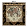 Amanti Art Damask on Black Map I by Elizabeth Medley Canvas Wall Art Print Framed 22 x 22-in. - 4 of 4