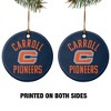Carroll University Pioneers Logo Porcelain Holiday Christmas Tree Ornament - 2 of 4