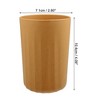 Unique Bargains Bathroom Tumbler with Smooth Lines Wheat Straw Cup for Bathroom for Toothpaste 4.09''x2.80'' 1Pc - 4 of 4