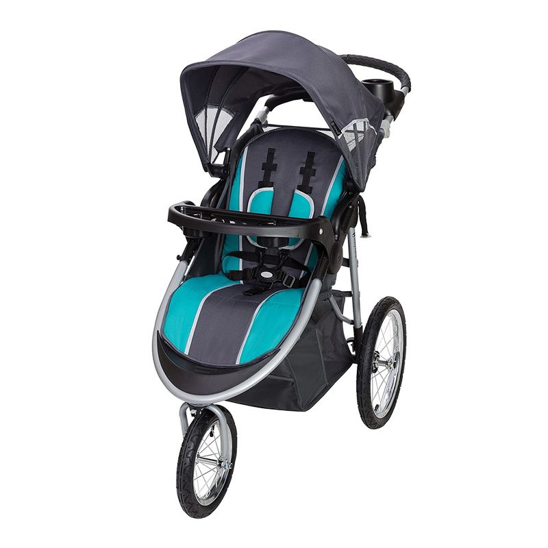 Baby Trend Pathway 35 Jogger Toddler Infant Baby Jogger Stroller Travel System with Canopy and Ally 35 Infant Car Seat, Optic Teal, 3 of 7