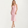 Anna-Kaci Lounge Women's Satin Midi Slip Dress with Wide Shoulder Straps and Smooth Sculpted Silhouette for a Polished Minimal Look - 2 of 4