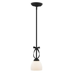 Livex Lighting Brookside 1 - Light Pendant in  Black - 1 of 1