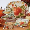 16" x 12" Earthenware Autumn Harvest Oval Serving Platter - Certified International - 2 of 3