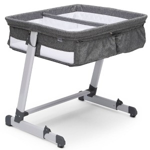 Delta Children Simmons Kids' By The Bed City Sleeper Bassinet for Twins - Gray - 1 of 4