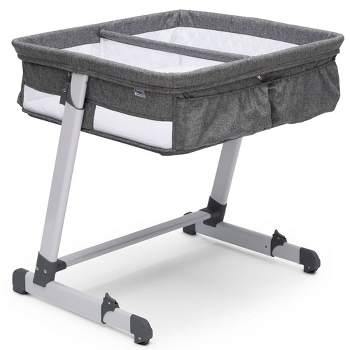 Delta Children Simmons Kids' By The Bed City Sleeper Bassinet for Twins - Gray